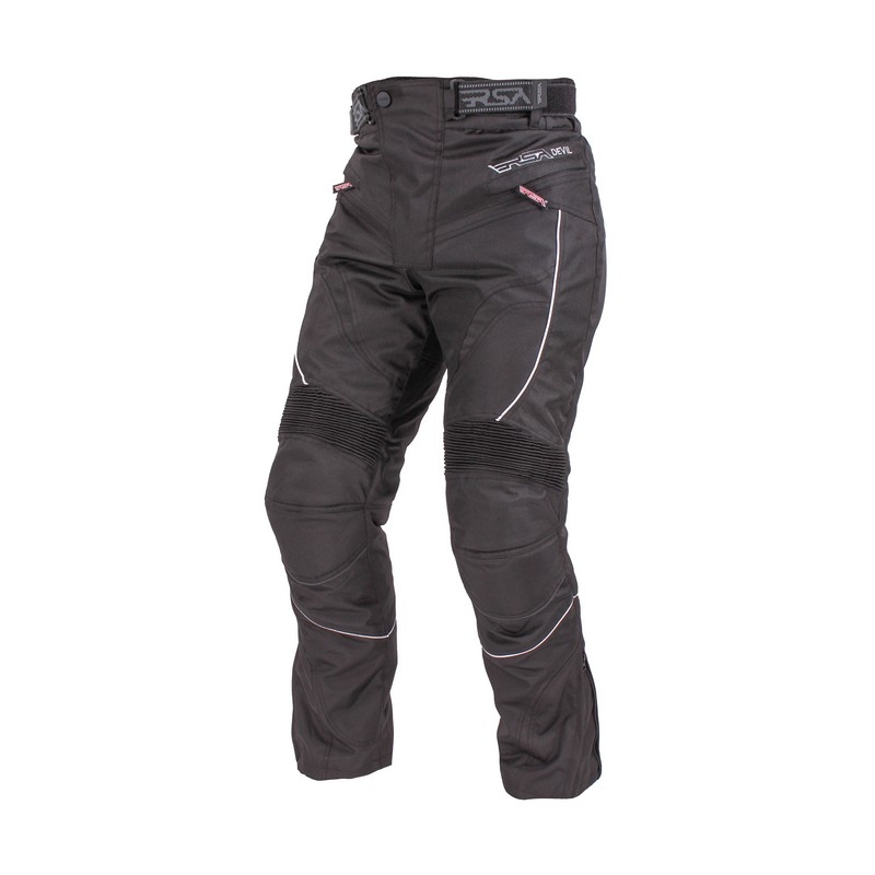 RSA Devil Herren schwarz verkürzte Motorradhose Ausverkauf