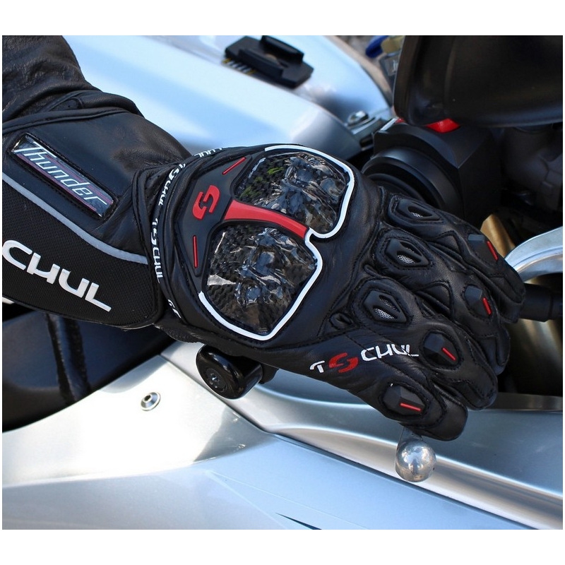 Motorradhandschuhe Tschul 250 schwarz Ausverkauf