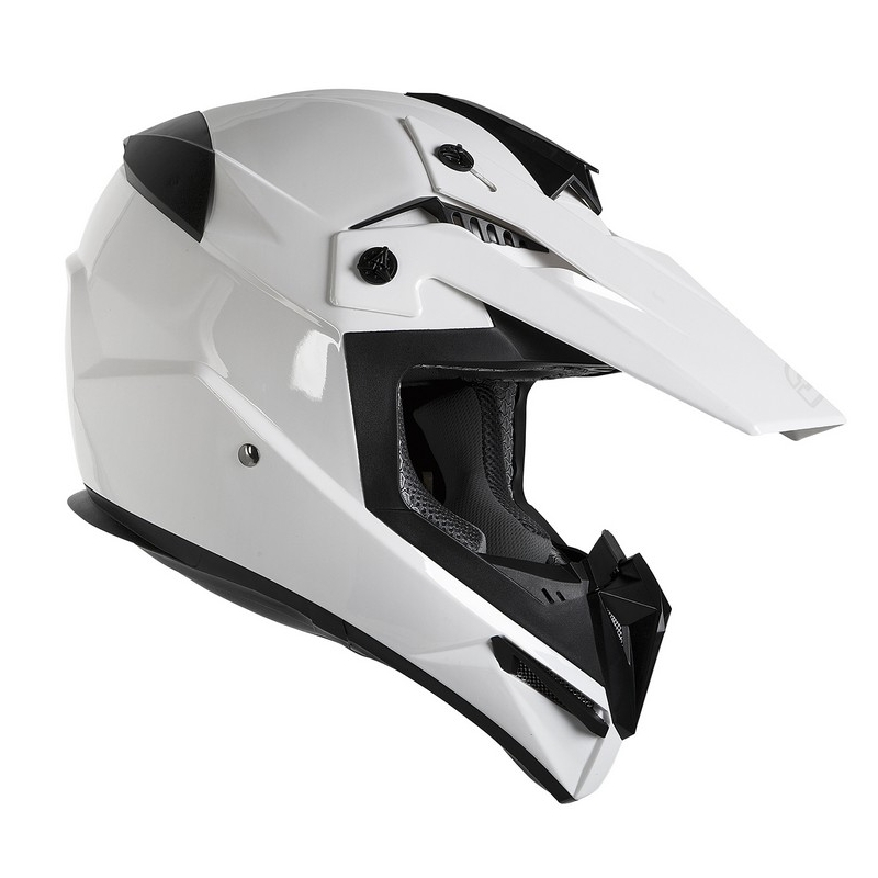 Motocross Helm für Motorrad Ozone FMX weiß Ausverkauf