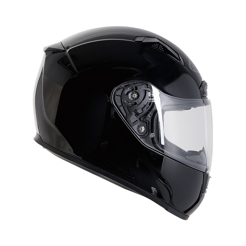 Motorradhelm Ozone RC-01 schwarz glänzend Ausverkauf