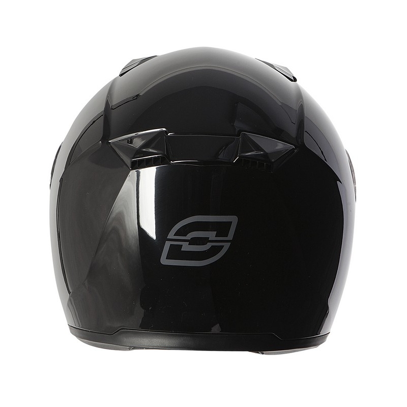 Motorradhelm Ozone RC-01 schwarz glänzend Ausverkauf
