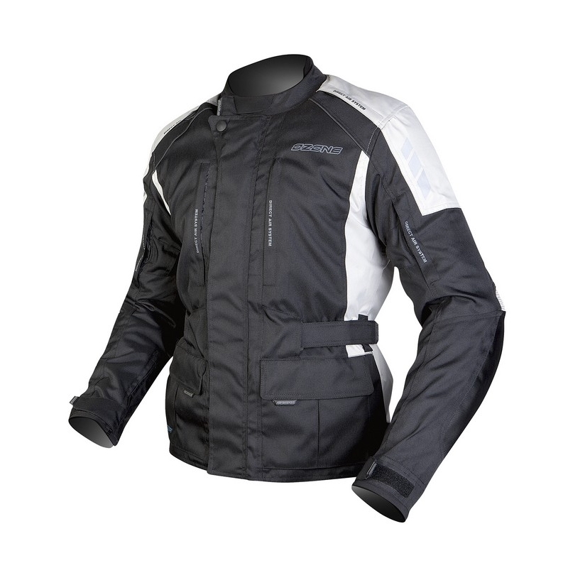 Moto Jacke Ozone Tour schwarz-grau Ausverkauf