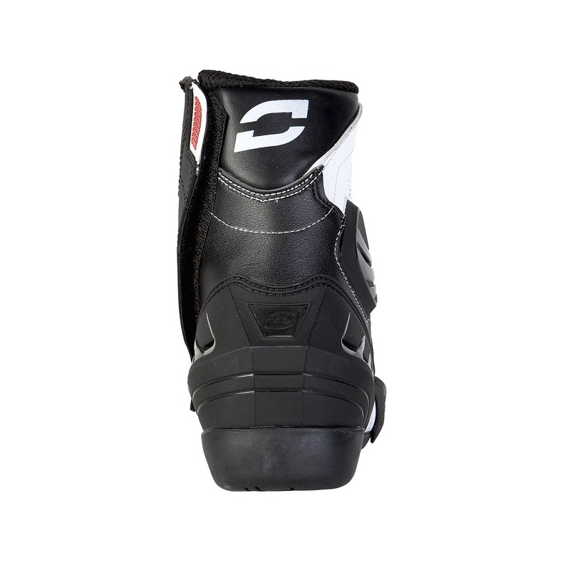 Ozone Urban Schwarz und Weiß Motorradstiefel Ausverkauf