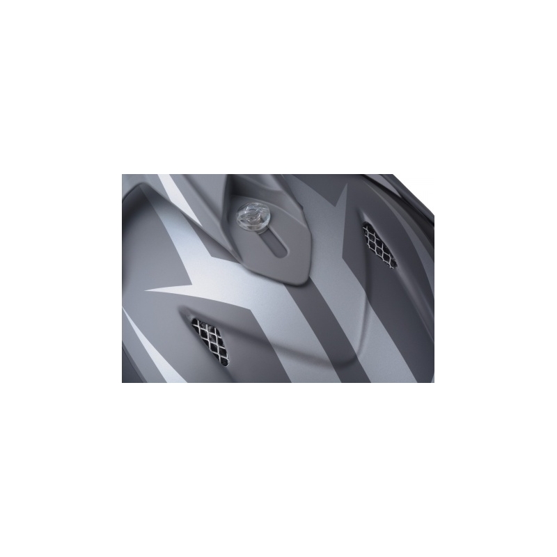 Cassida Cross Pro Motocross-Helm - schwarz matt/grau Ausverkauf