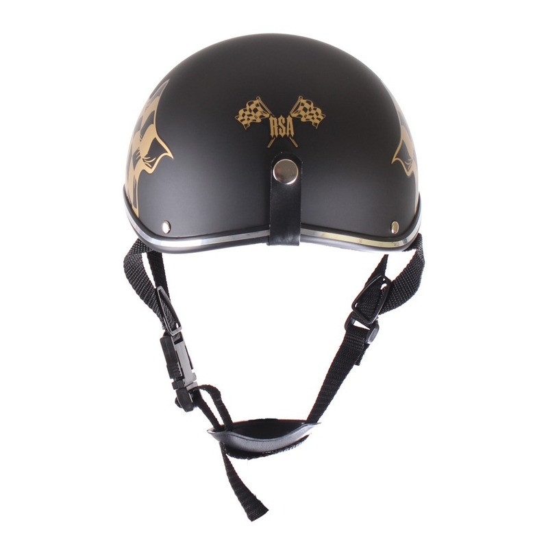 Motorradhelm Braincap RSA Flagge schwarz matt