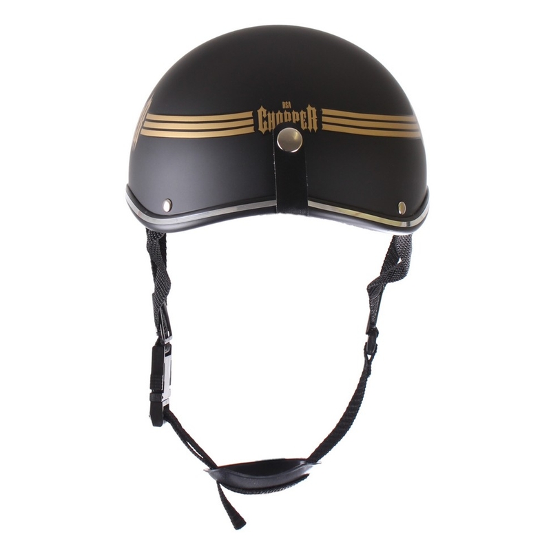 Motorradhelm braincap RSA Skull schwarz matt
