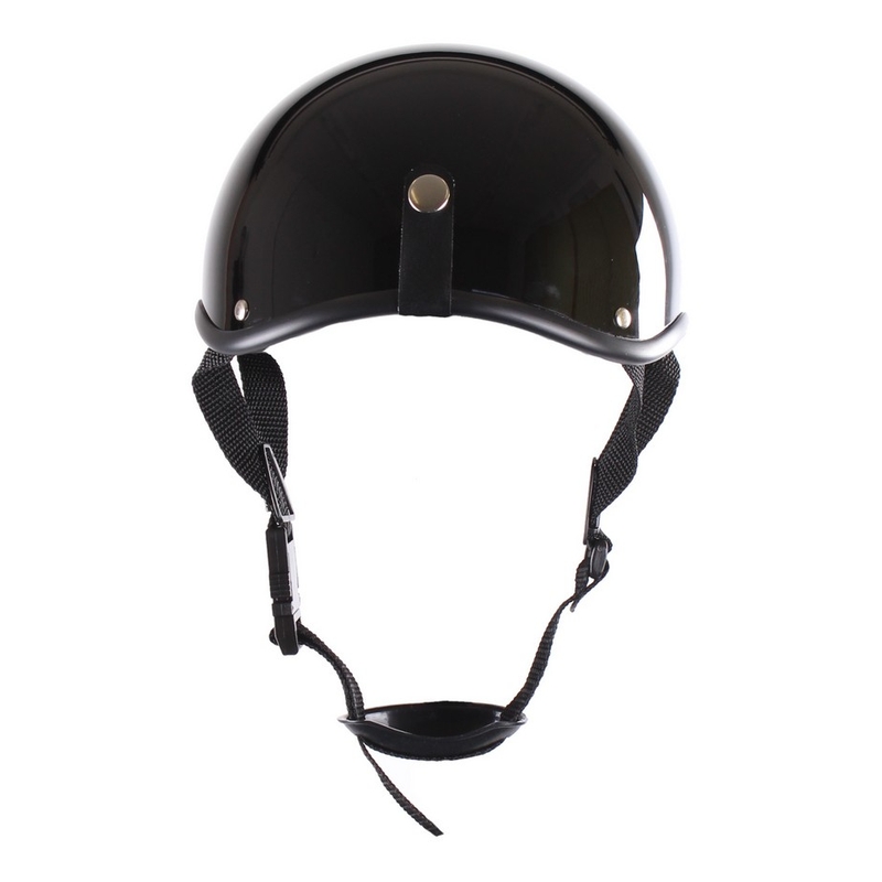 Motorradhelm RSA Chopper schwarz glänzend