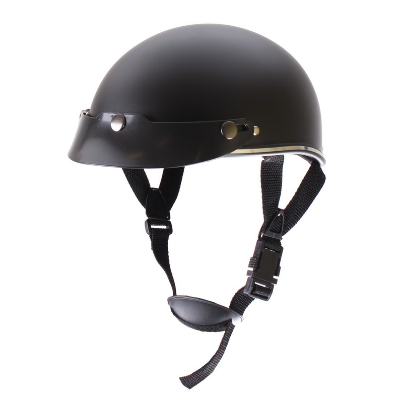 Motorradhelm mit Chromverzierung RSA Chrom schwarz matt