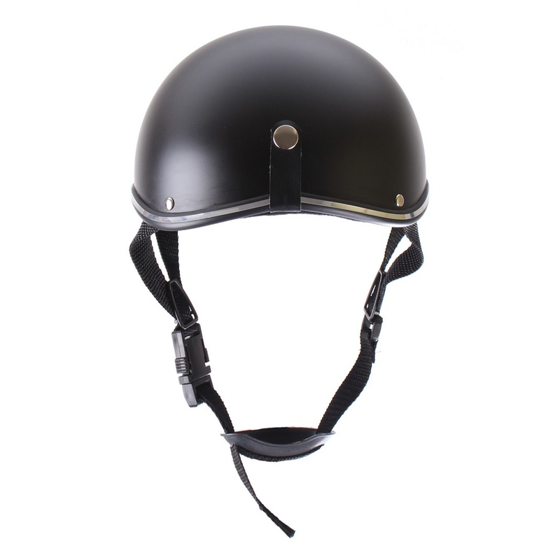 Motorradhelm mit Chromverzierung RSA Chrom schwarz matt