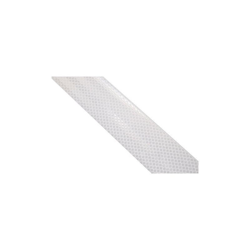 Selbstklebendes reflektierendes Band 1m x 5cm weiß