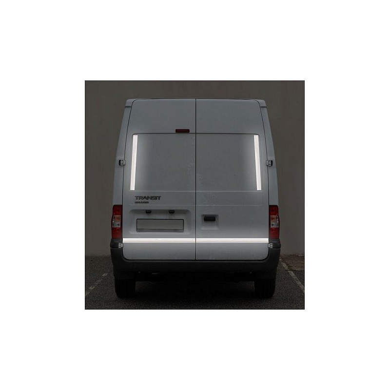 Selbstklebendes reflektierendes Band 1m x 5cm weiß