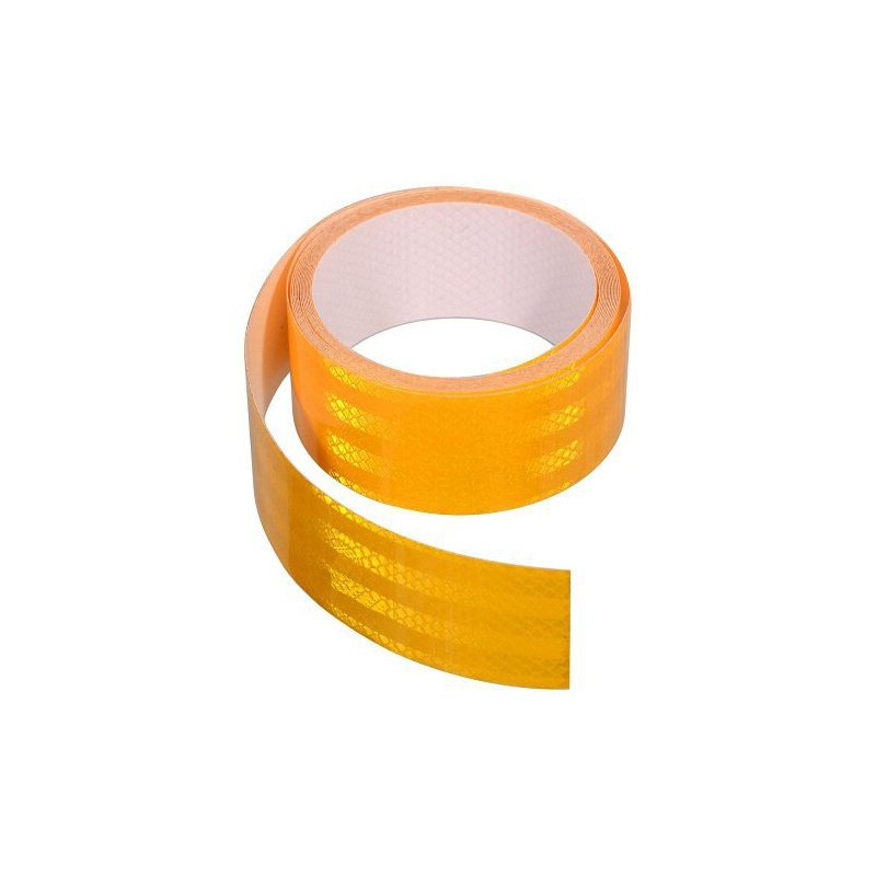 Selbstklebendes reflektierendes Band 5m x 5cm gelb (Rolle 5m)
