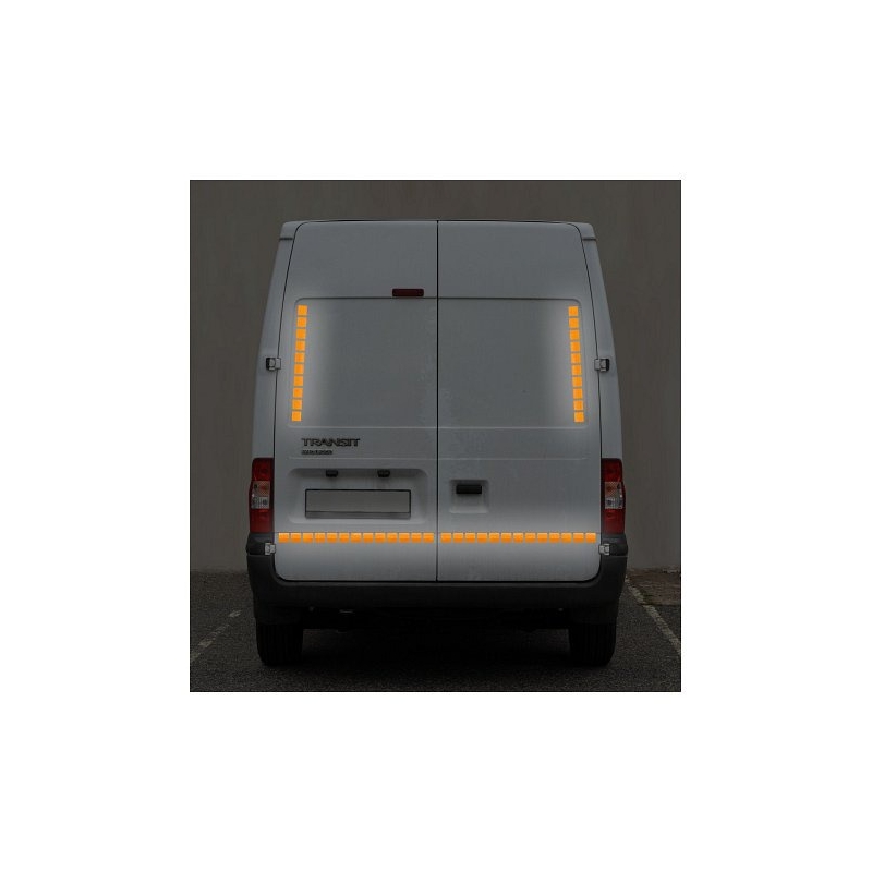 Selbstklebeband reflektierend geteilt 1m x 5cm gelb