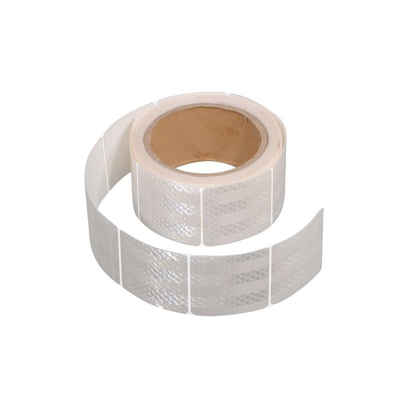 Selbstklebeband reflektierend geteilt 1m x 5cm weiß