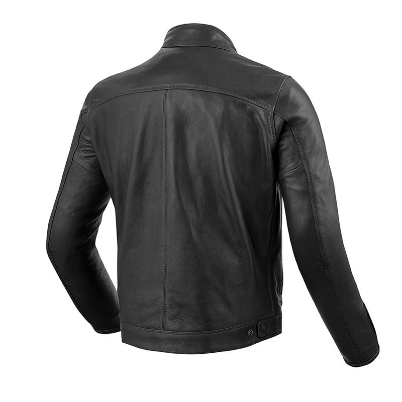 Revit Gibson Schwarz Leder Motorradjacke Ausverkauf