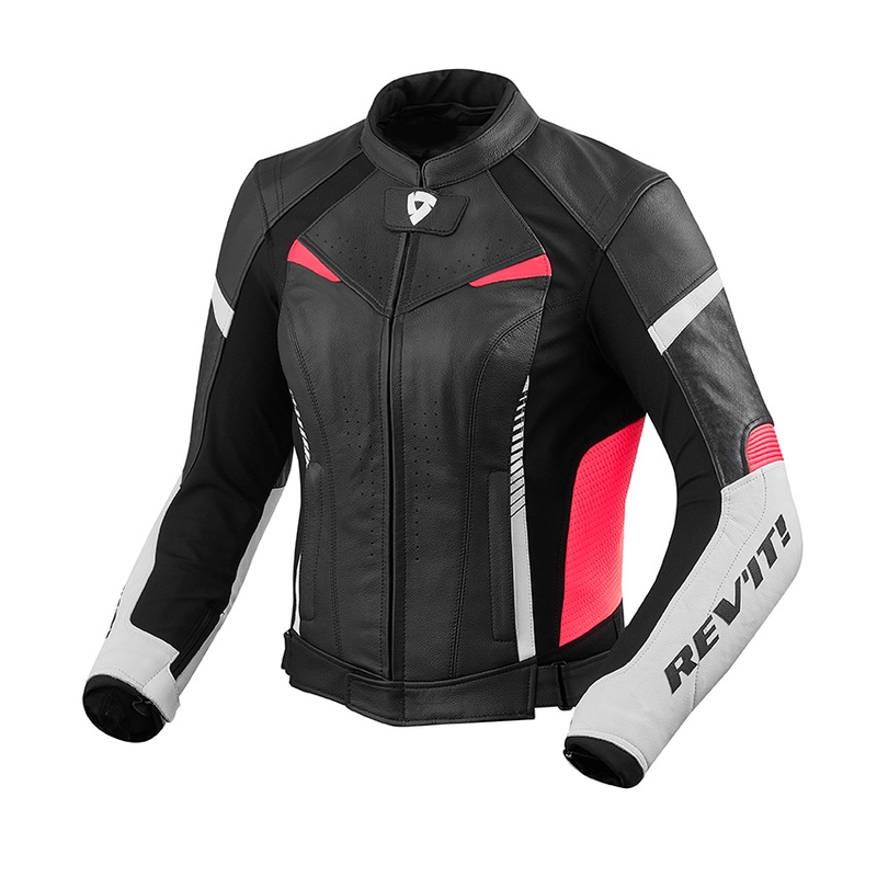 Moto Jacke Revit Xena 2 weiß-fuchsia Ausverkauf