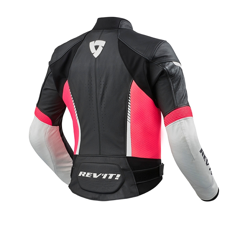 Moto Jacke Revit Xena 2 weiß-fuchsia Ausverkauf