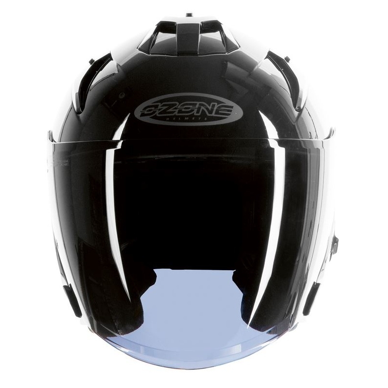 Offener Motorradhelm Ozone CT-01 schwarz glänzend Ausverkauf
