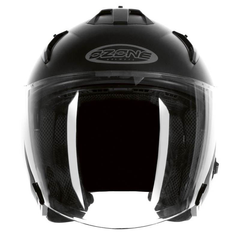 Offener Motorradhelm Ozone CT-01 schwarz matt Ausverkauf