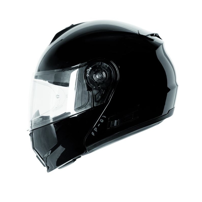 Flip-up Motorradhelm Ozone FP-01 schwarz glänzend + Pinlock Ausverkauf