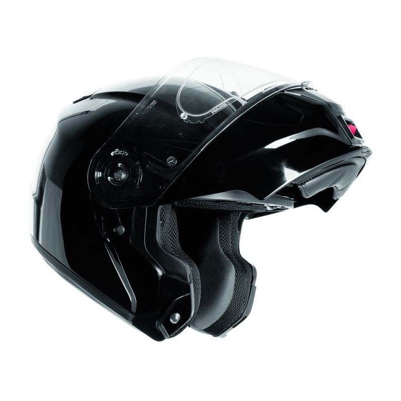 Flip-up Motorradhelm Ozone FP-01 schwarz glänzend + Pinlock Ausverkauf