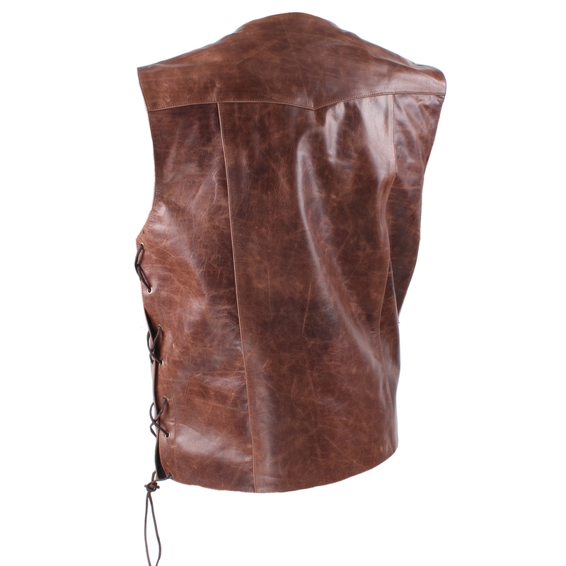 Leder Motorradweste RSA Old Biker Ausverkauf