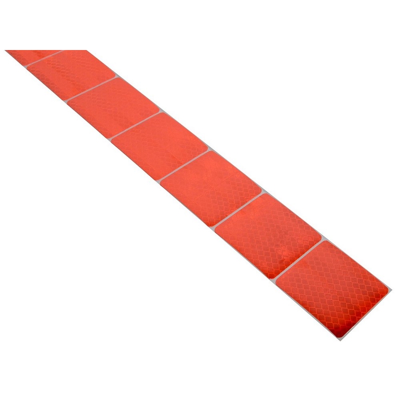Selbstklebeband reflektierend geteilt 1m x 5cm rot