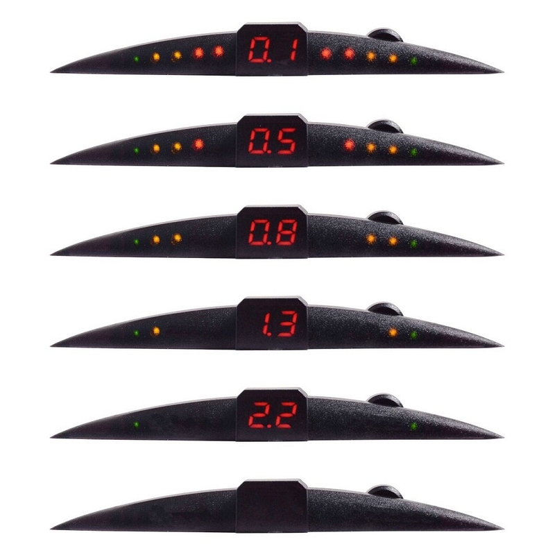 Einparkhilfe 4 Sensoren LED-Anzeige