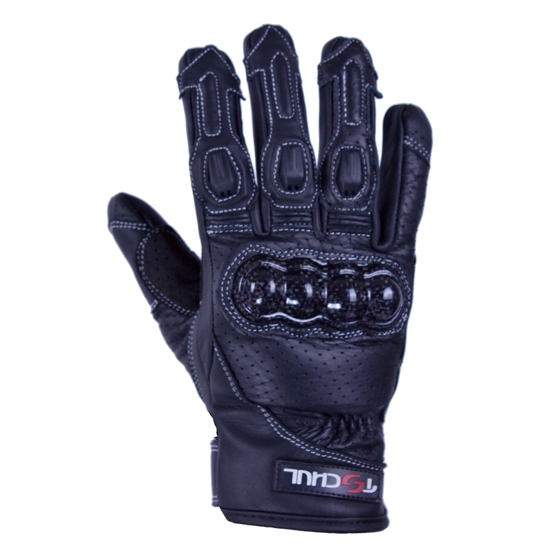 Motorradhandschuhe Tschul 316 schwarz Ausverkauf
