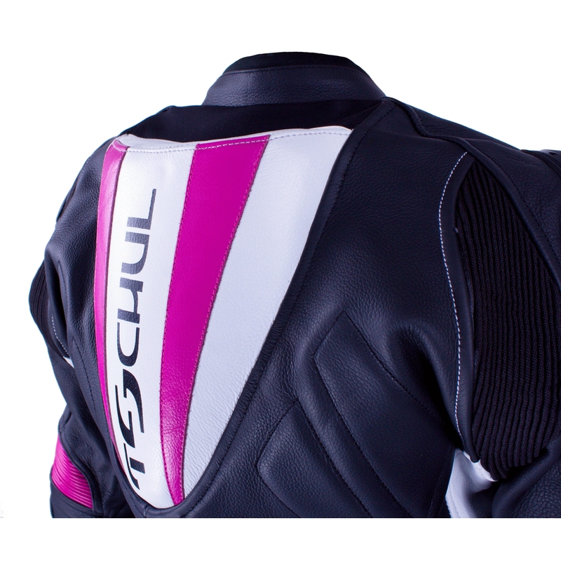 Damen Jacke Tschul 546 schwarz-weiß-rosa Ausverkauf