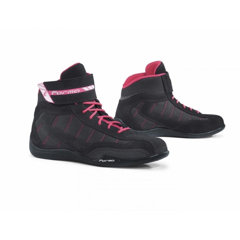 Damen-Motorradschuhe Forma Rookie Pro Lady schwarz-fuchsia