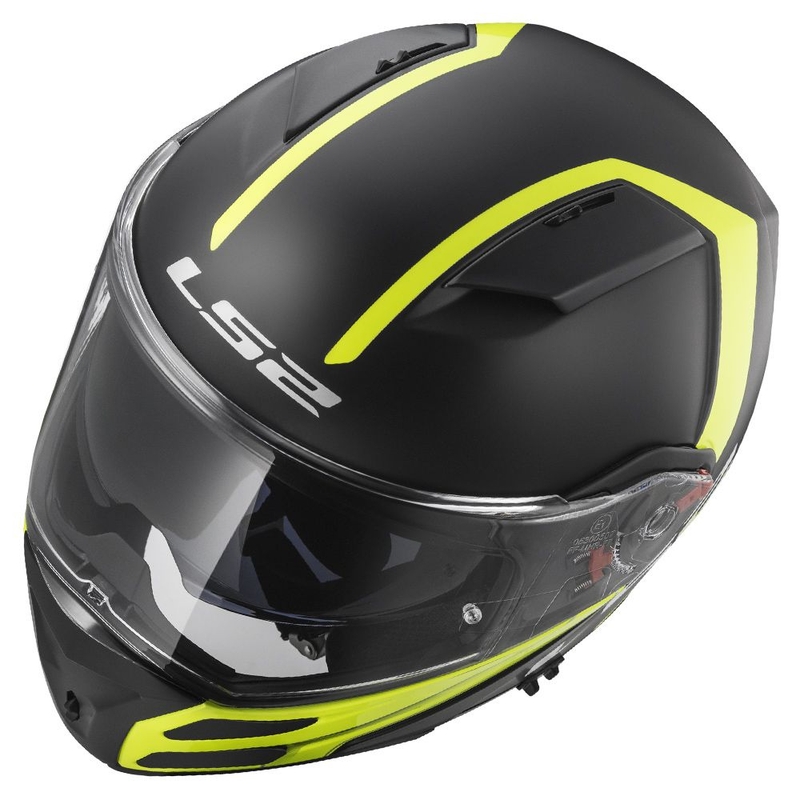 Klapphelm LS2 FF324 Metro Rapid schwarz-gelb matt