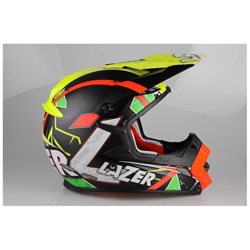 Motocross Helm für Motorrad Lazer MX8 Aerial Pure Carbon Ausverkauf