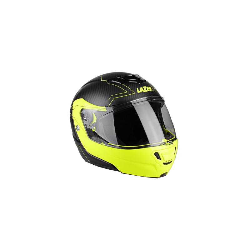 Lazer Monaco Evo Motorradhelm - Droid reines Glas gelb