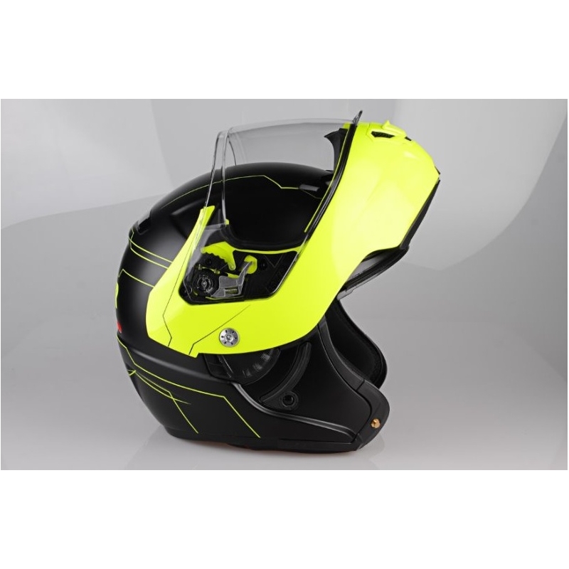 Lazer Monaco Evo Motorradhelm - Droid reines Glas gelb