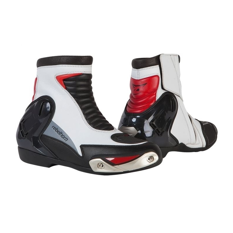 Motorradstiefel Rebelhorn Fuel II CE weiß und schwarz Ausverkauf