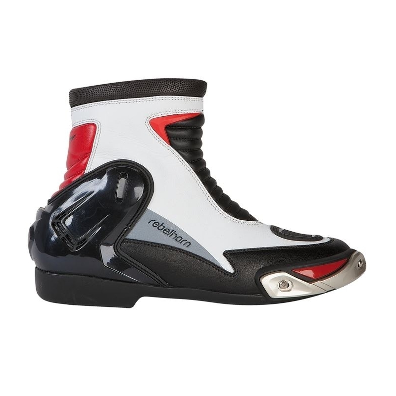 Motorradstiefel Rebelhorn Fuel II CE weiß und schwarz Ausverkauf