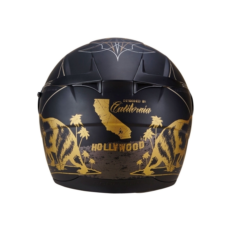 Integralhelm Scorpion EXO-490 GoldenState schwarz-gold Ausverkauf