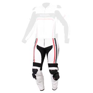 Herren Motorradhose RSA Virus weiß-schwarz-rot Ausverkauf