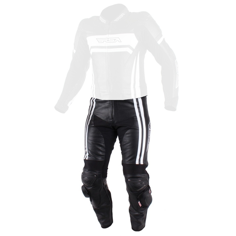 Herren Motorradhose RSA Virus schwarz-weiß Ausverkauf