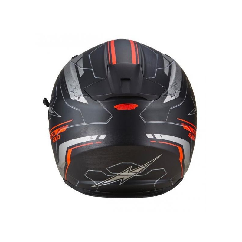 Integralhelm Scorpion EXO-510 Air Cross schwarz-silber-neon rot Ausverkauf