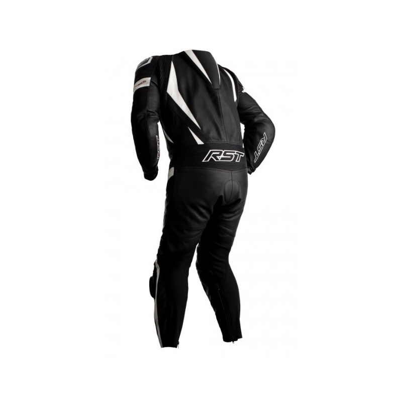 RST Tractech Evo 4 CE schwarz und weiß einteiliger Motorradanzug Ausverkauf