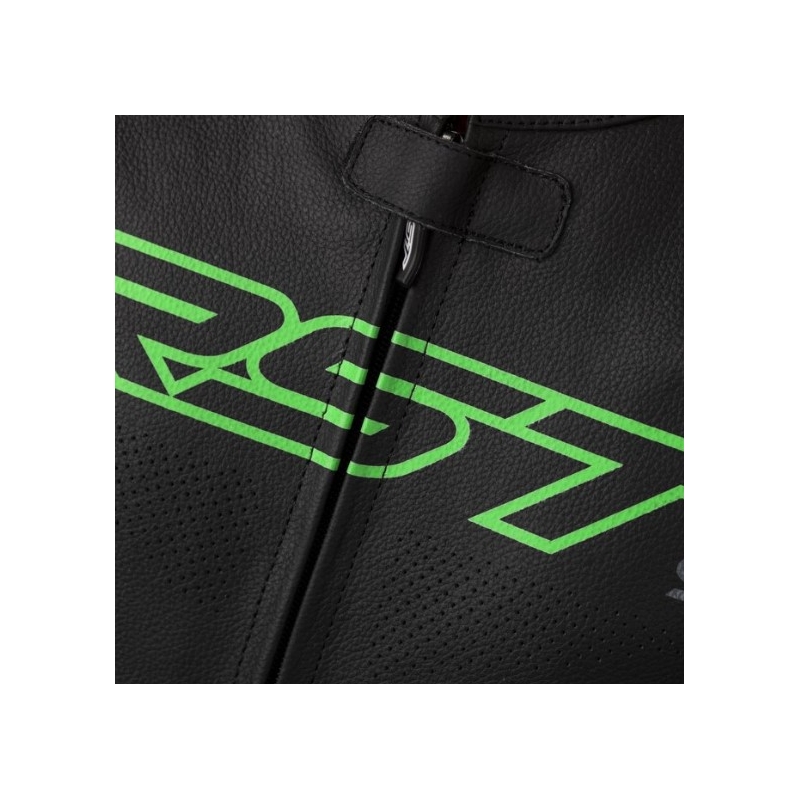 Einteiliger Motorradanzug RST S1 CE schwarz-grau-fluo grün Ausverkauf