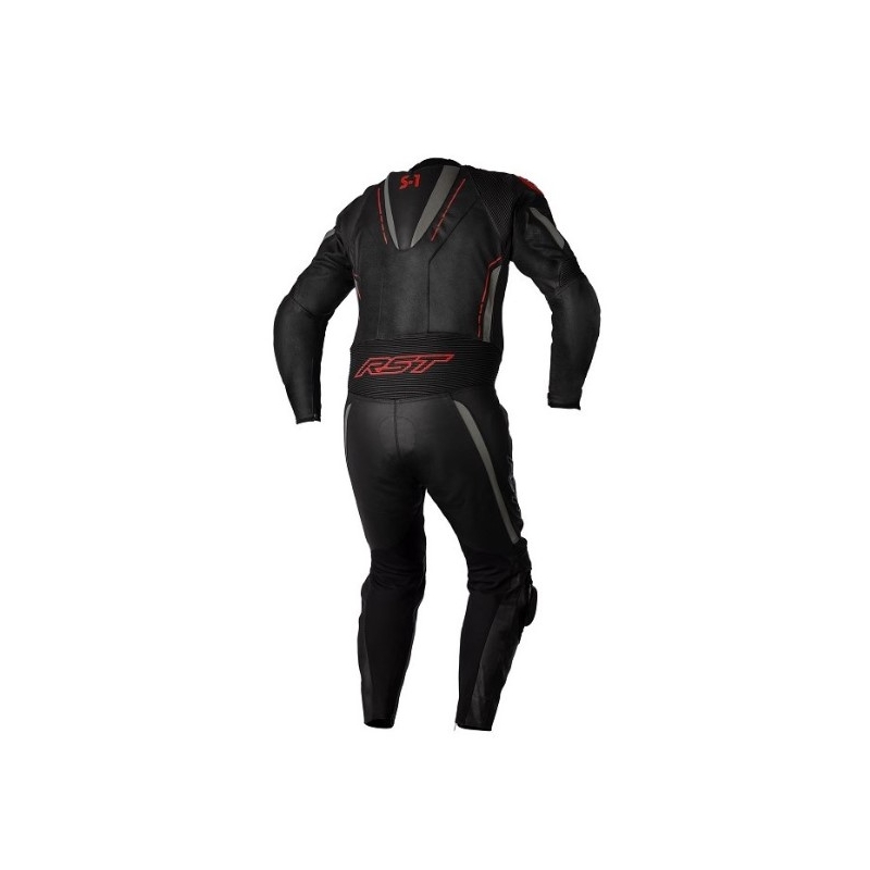 Einteiliger Motorradanzug RST S1 CE schwarz-grau-rot Ausverkauf