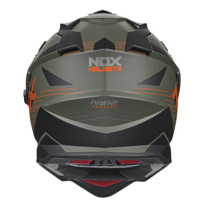 Endurohelm NOX N312 EXTEND 2022 khaki-orange