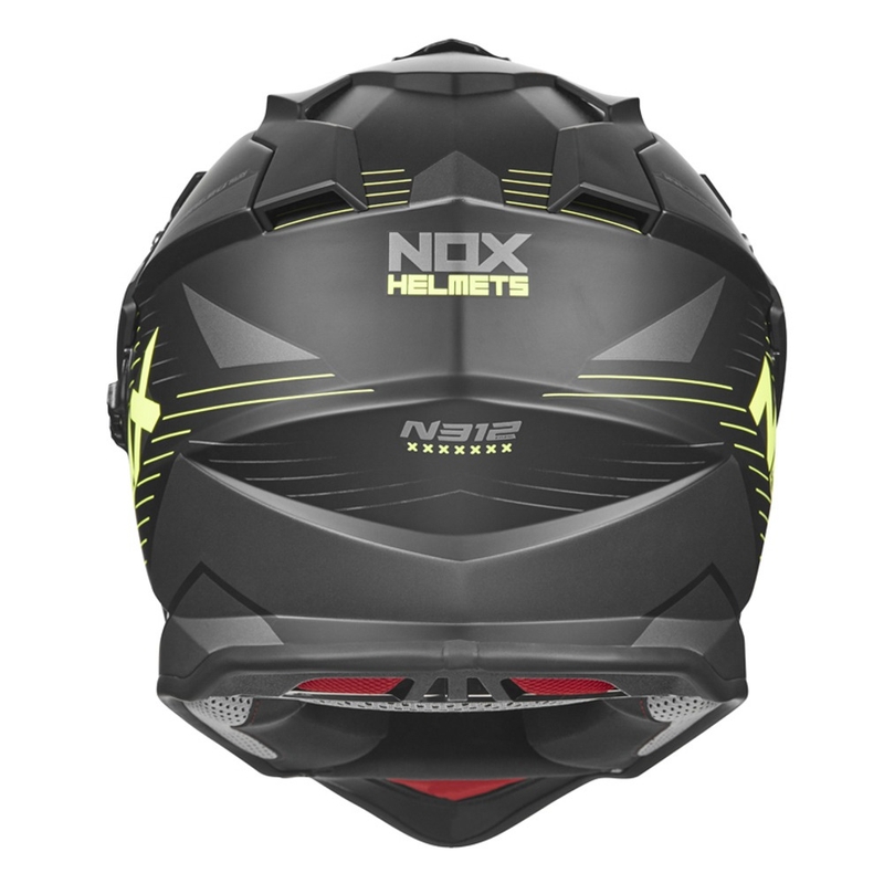 Endurohelm NOX N312 EXTEND 2022 schwarz-fluorgelb