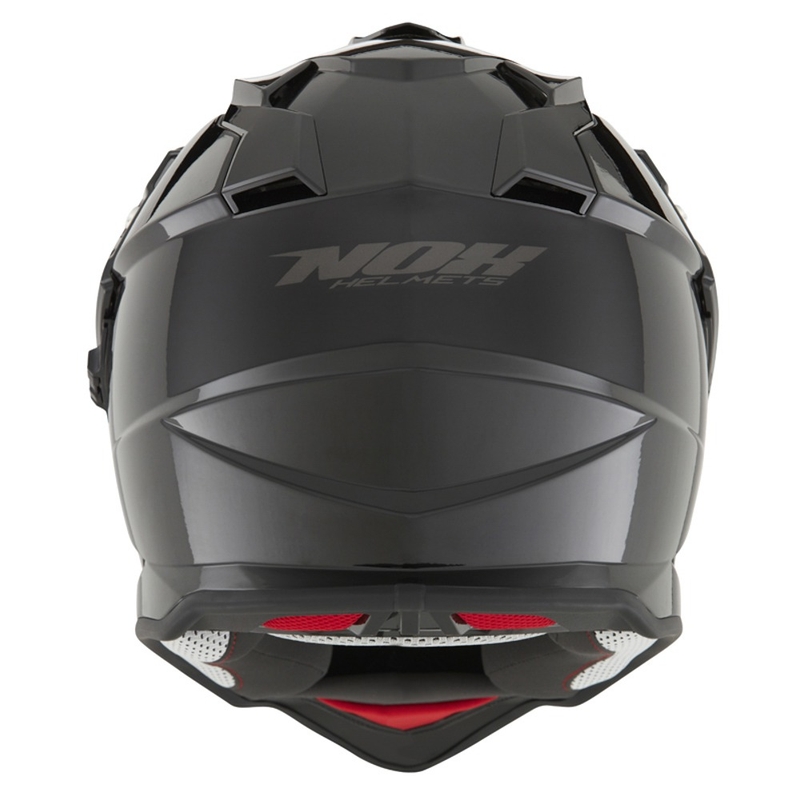 Endurohelm NOX N312  schwarz glänzend