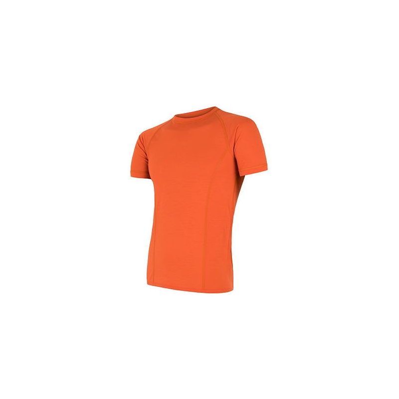 Herrenhemd Sensor Merino Air orange Ausverkauf
