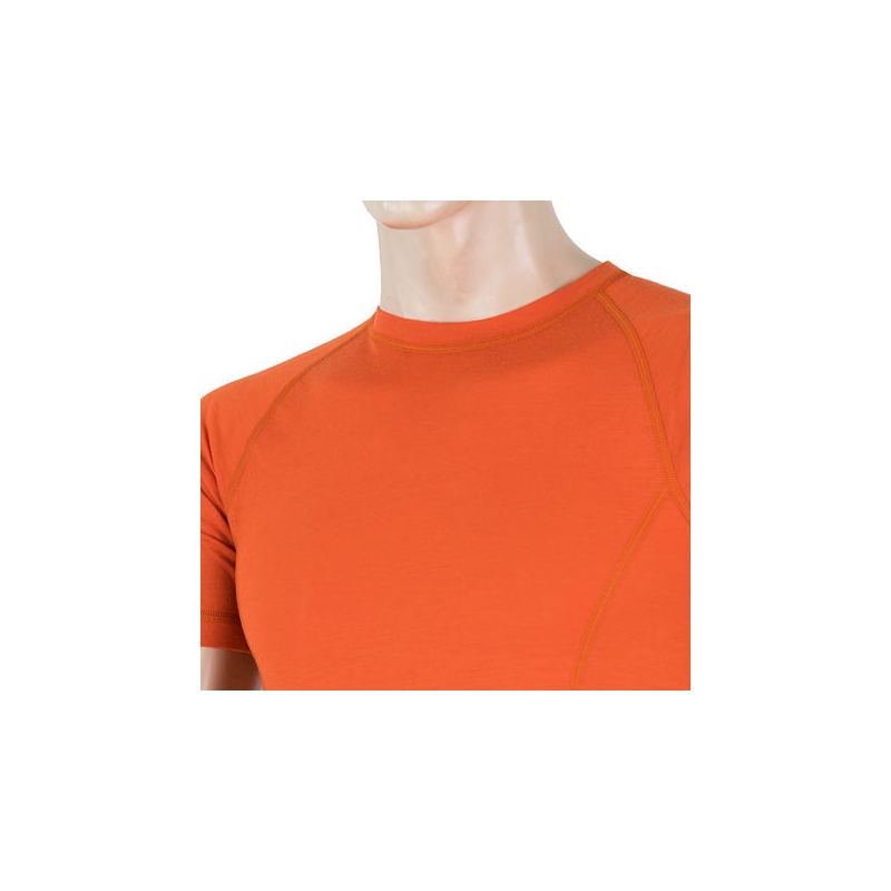 Herrenhemd Sensor Merino Air orange Ausverkauf