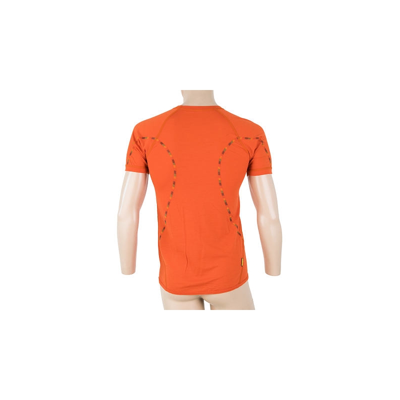 Herrenhemd Sensor Merino Air orange Ausverkauf